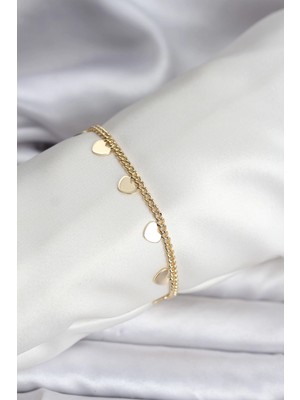 Renklime 14K Gold Renk Kaplama Kalpli Model cm Kadın Bileklik
