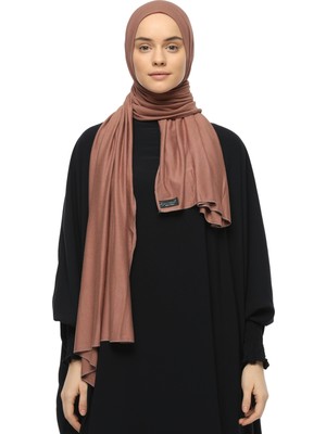 Altobeh Tesettür Penye Şal Düz-Koyu Toprak