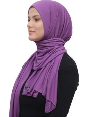 Altobeh Tesettür Penye Şal Düz-Mor