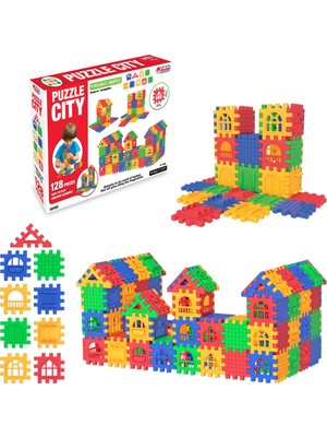 Renklime 03703 Dede, Puzzle City 128 Parça