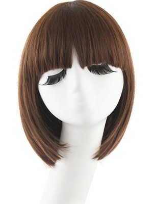 Datatek Kahverengi Küt Peruk Saç