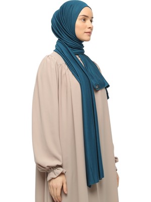 Altobeh Tesettür Penye Şal Düz-Petrol