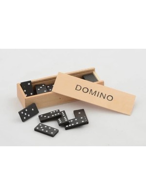 Renklime Ahşap Kutulu Domino Oyunu Model 2