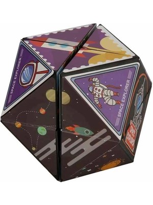 Renklime Uzay Temalı Sonsuzluk Küpü - 89828