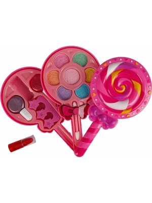 Renklime Lolipop Şekilli 2 Katlı Makyaj Güzellik Seti