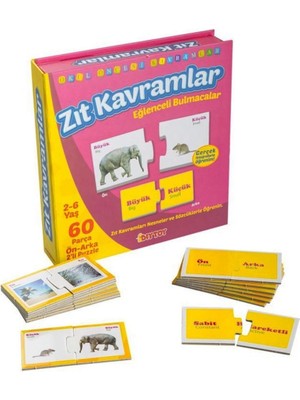 Renklime 1390 Dıytoy, Eğlenceli Bulmacalar - Zıt Kavramlar / 2-6 Yaş