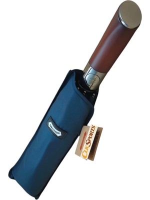 Normadia Premium Ahşap Saplı Tam Otomatik Şemsiye, Özel Kılıf ile Şık ve Kullanışlı