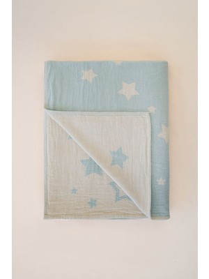 Barine Twinkle Star Jakarlı Çocuk ve Bebek Battaniyesi 130x170 cm Mint