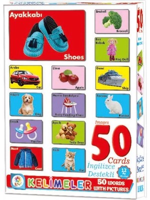 Renklime LC7179 Laço, Resimli 50 Kelime - Ingilizce Destekli / +12 Ay