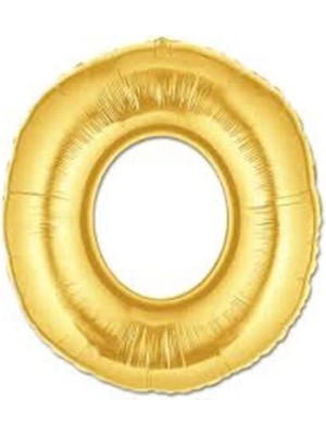 Renklime Altın Sarısı Folyo O Harfi Balon 1 Metre