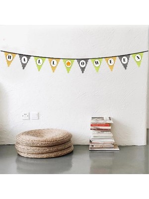 Renklime Halloween Kabak Banner Süsü