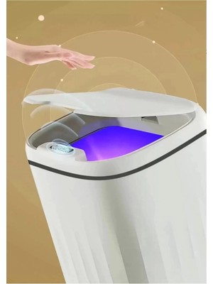 Renklime Otomatik Hareket Sensörlü Akıllı Çöp Kovası – 20 Litre Sessiz ve Hijyenik Kullanım