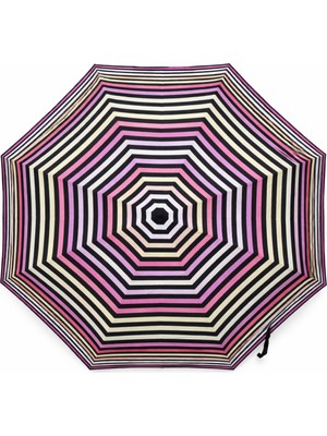 Normadia Rüzgara Dayanıklı 8 Telli Yarım Otomatik Çizgili Şemsiye