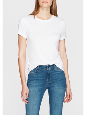 Mavi Kadın Beyaz Basic Tişört 167713-620