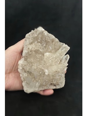 Pozitif Doğal Taş Açık Renk Dumanlı Kuvars Dekoratif Parça 17