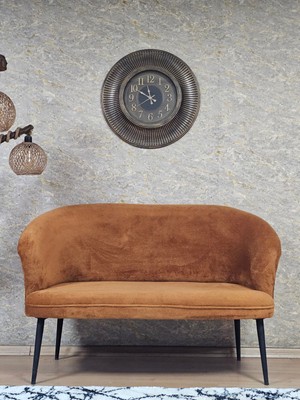 Sevinç Mobilya Ikili Teddy Siyah Boyalı Sivriltme Ayak Çay Seti Koltuk Ikili Berjer , Balkon, Salon, Ofis