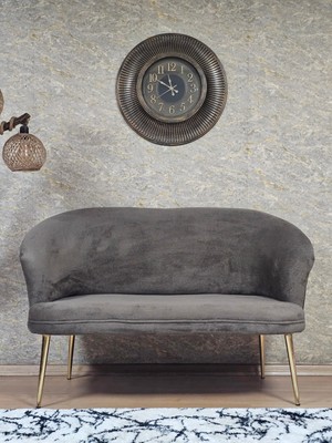 Sevinç Mobilya Ikili Teddy Gold Kaplama Sivriltme Ayak Çay Seti Koltuk Ikili Berjer , Balkon, Salon, Ofis