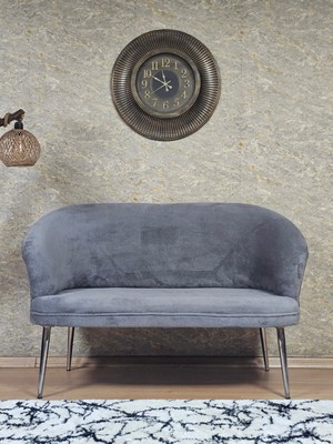 Sevinç Mobilya Ikili Teddy Krom Kaplama Sivriltme Ayak Çay Seti Koltuk Ikili Berjer , Balkon, Salon, Ofis