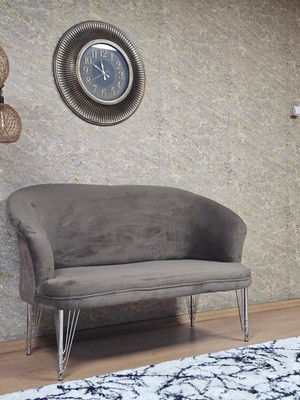 Sevinç Mobilya Ikili Teddy Krom Kaplama Telli Ayak Çay Seti Koltuk Ikili Berjer , Balkon, Salon, Ofis