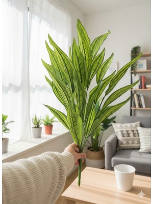 Yapay Çiçek Deryası Sarı Desenli Yapay Starliçe Ev ve Iş Yeri Dekorasyon Çiçeği 75 cm