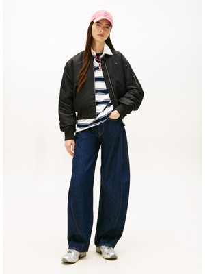 Tommy Jeans Standart Siyah Kadın Ceket Tjw Essentıal Bomber Jacket