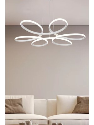 Ronisu Aydınlatma Palazzo Sarkıt Ledli Avize - 4 Farklı Renkli Şık Sarkıt Ledli Avize