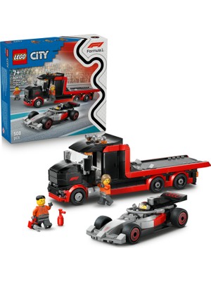 LEGO City Audi F1® Yarış Arabalı F1® Sergileme Kamyonu 60493 – 7 Yaş Üzeri Için Minifigür Içeren Oyuncak Yapım Seti (508 Parça)