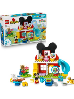 LEGO ® DUPLO® │Disney Minnie ve Pluto ile Mickey’nin Kulüp Evi 10465 - 2 Yaş ve Üzeri için Karakter İçeren Oyuncak Yapım Seti (87P)