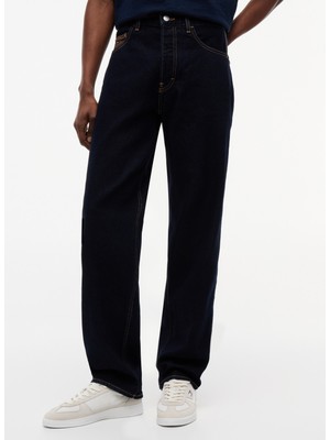 Tommy Jeans Standart Bel Relaxed Lacivert Erkek Denim Pantolon DM0DM222761BK Lacivert Denim Pant