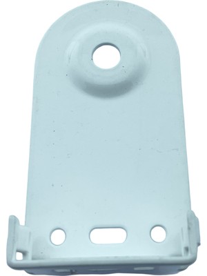 MorPerde Geniş Kasa Metal Beyaz Boyalı Yuvarlak Delikli Uzun Ayak