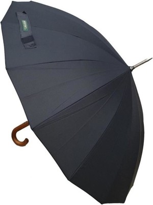 Normadia A241G Premium Siyah Baston Şemsiye 105 Cm, Şık ve Dayanıklı Tasarım