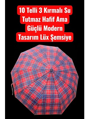 Rubenis 10 Telli Hafif ve Güçlü Modern Tasarım Su Geçirmez Şemsiye