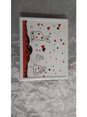 Es Dekor Kedili Minderli Desenli Keyif Tepsi  1 Adet