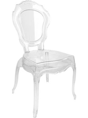 Norino Mandella Mila Şeffaf Kırılmaya Dayanıklı Sandalye (4 Adet)