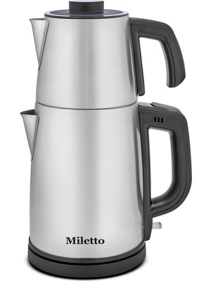 Miletto Inox 2000W Gizli Rezistanslı Otomatik Çay Makinesi 2,9 Lt - MT20