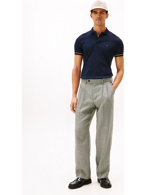 Tommy Hilfiger Mavi Erkek Polo T-Shirt MW0MW41612DW5_LIQUID Cotton Rwb Cuf