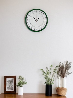 Lowell Home 36 cm Yeşil 24 Saat Göstergeli Özel Tasarım Duvar Saati LWLHM-RSYT367