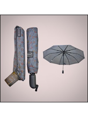 Rubenis Renkli 3 Kırmalı 10 Telli Otomatik Açılır Şemsiye, Şıklık ve Pratiklik Sunar