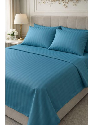 Onaltı Tekstil Çift Kişilik Pamuk Saten Nevresim Takımı