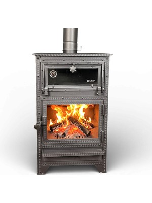 Atmaca Kuzine Soba Lüks Fırınlı Şömine Atmaca