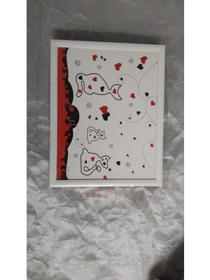 Es Dekor Kedi Minderli Desenli Keyif Tepsi  1 Adet