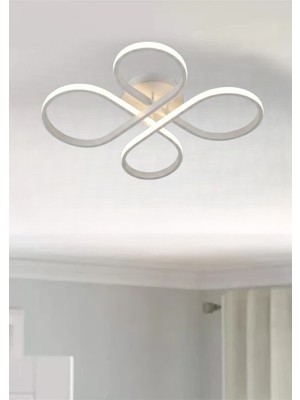 Ronisu Aydınlatma Novaline Ledli Plafonyer Avize - Oturma Odası, Salon, Mutfak Uyumlu Plafonyer Ledli Avize