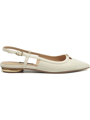 Nine West Beatrız 6fx Kırık Beyaz Kadın Babet