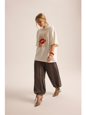 Mai Aria Antrasit Şalvar Pantolon