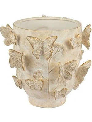 Mikasa Moor Krem Gold Butterfly Vazo 25X25CM
