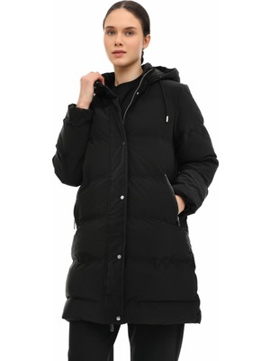 Lumberjack Wl 3crown 5pr Siyah Kadın Uzun Kaban