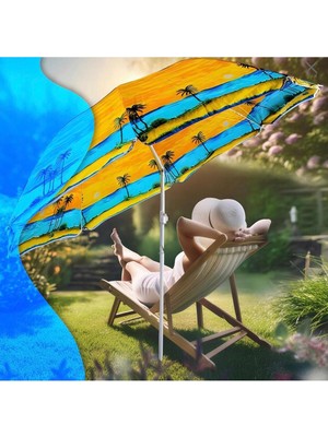 Normadia Katlanabilir Eğik Kamp Şemsiyesi, Deniz ve Kumsal Için Mükemmel Koruma