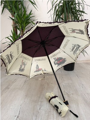 Normadia Şık Tasarımlı Katlanabilir Rüzgâr ve Yağmura Dayanıklı Şemsiye