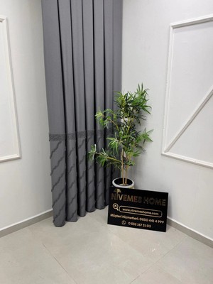 Nivemes Home Nivemeshome Vera 1/3 Pileli Fon Perde Apm