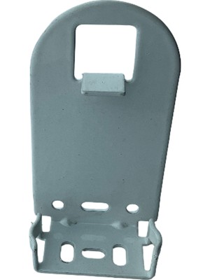 MorPerde Geniş Kasa Beyaz Boyalı Kare Pimli Uzun Metal Ayak